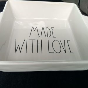 Brand New Rae Dunn LL Made With Love Baking Dish